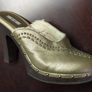 Metro 7 Fur Lined Clog Dori Platform Mule - 8.5